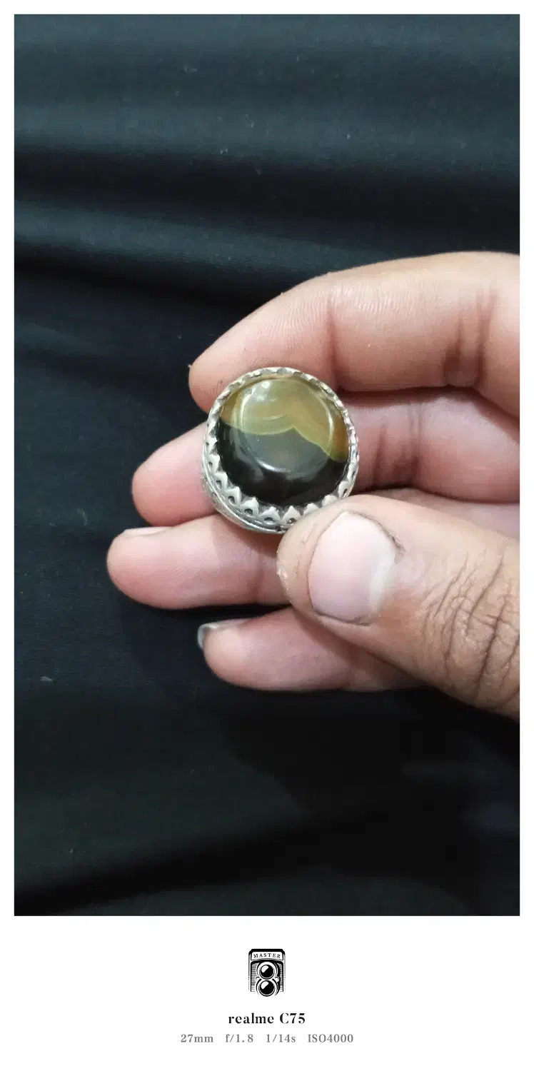 انگشتر عقیق مصور واضح|جواهرات|اهواز, پردیس|دیوار