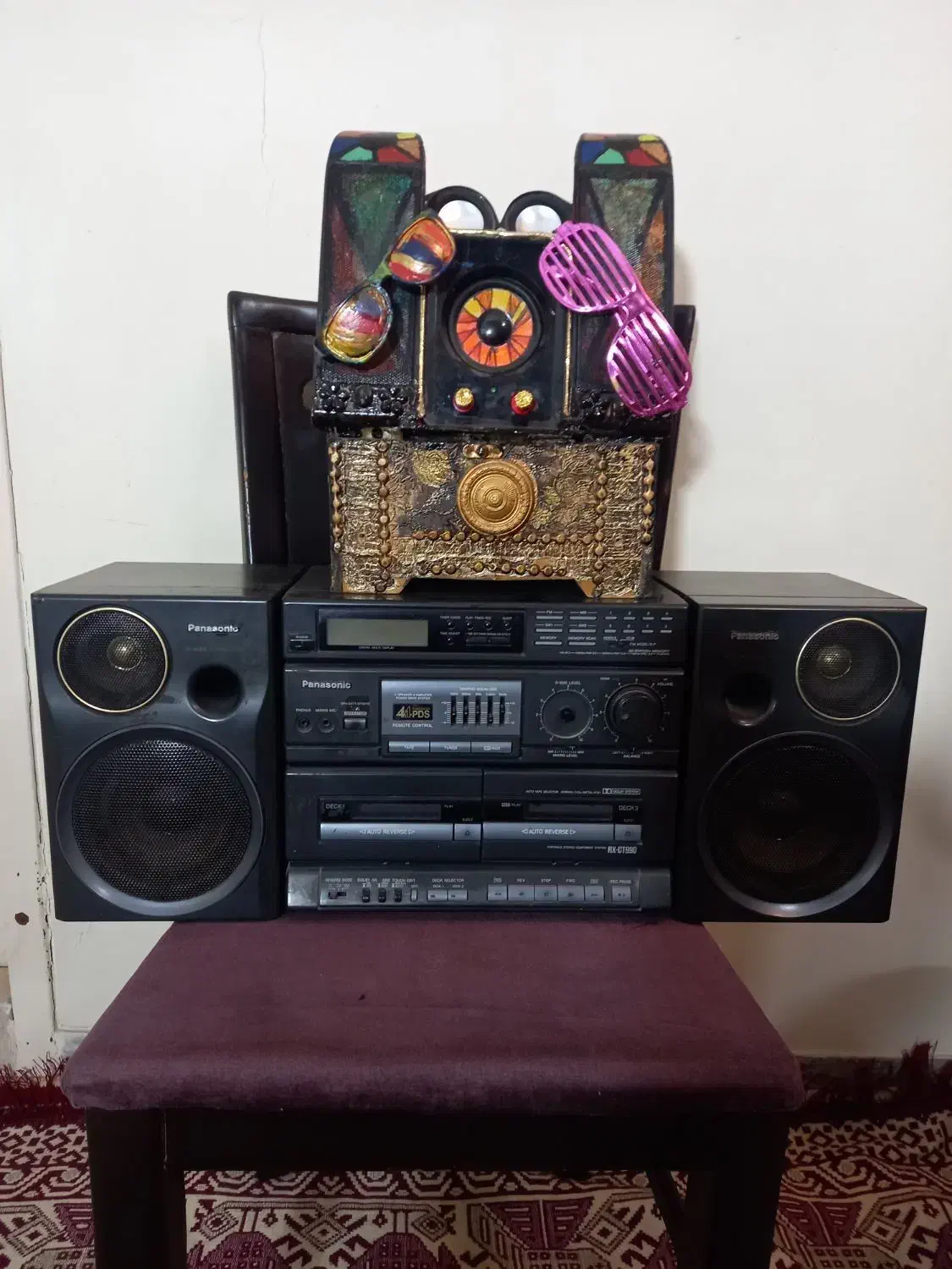 اسپیکر کامپیوتر مدل صندوقچه و ضبط پاناسونیک قدیمی|قطعات و لوازم جانبی رایانه|تهران, فلاح|دیوار