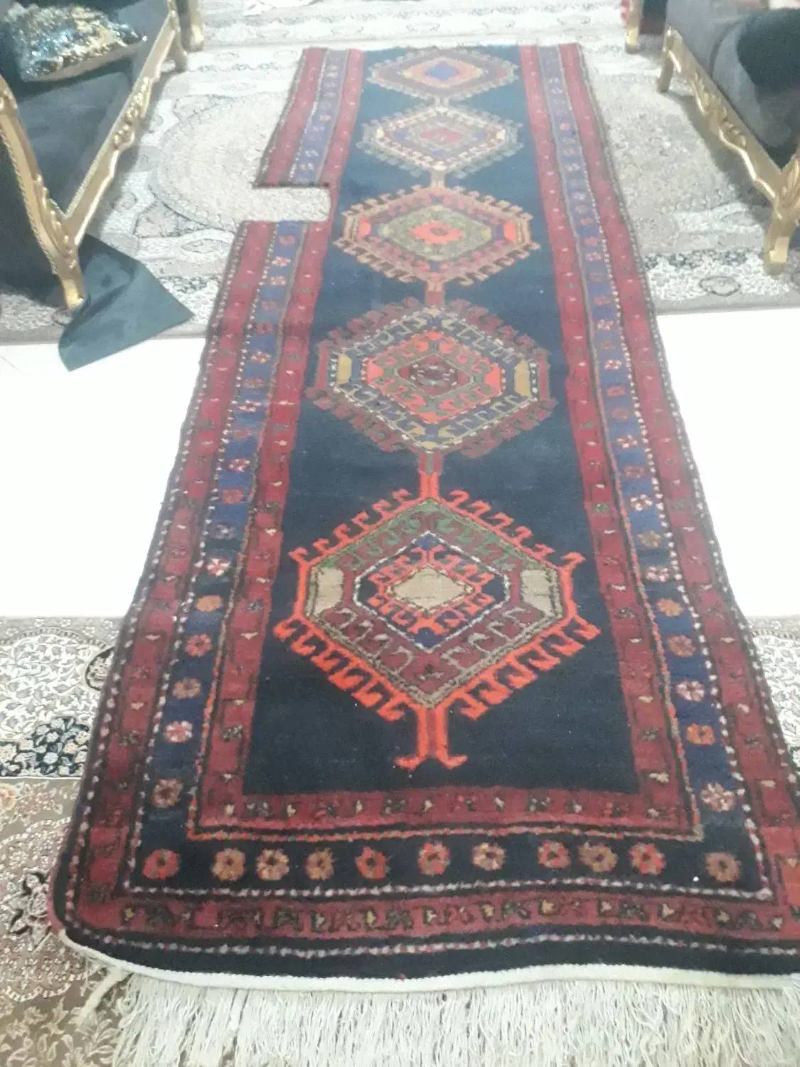 قالیچه دست بافت دست دو|گلیم، جاجیم، گبه|بهارستان, |دیوار