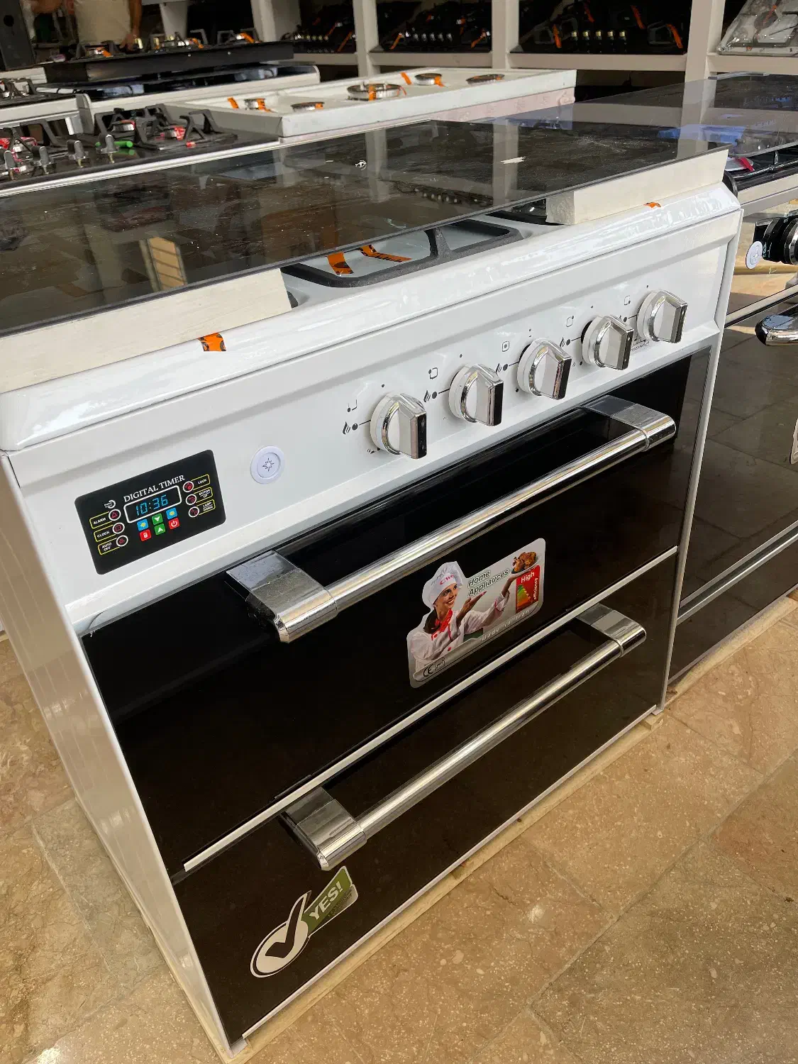 اجاق گاز طرح فر صفحه شیشه نشکن ms333|اجاق گاز و لوازم برقی پخت‌وپز|مشهد, نوید|دیوار