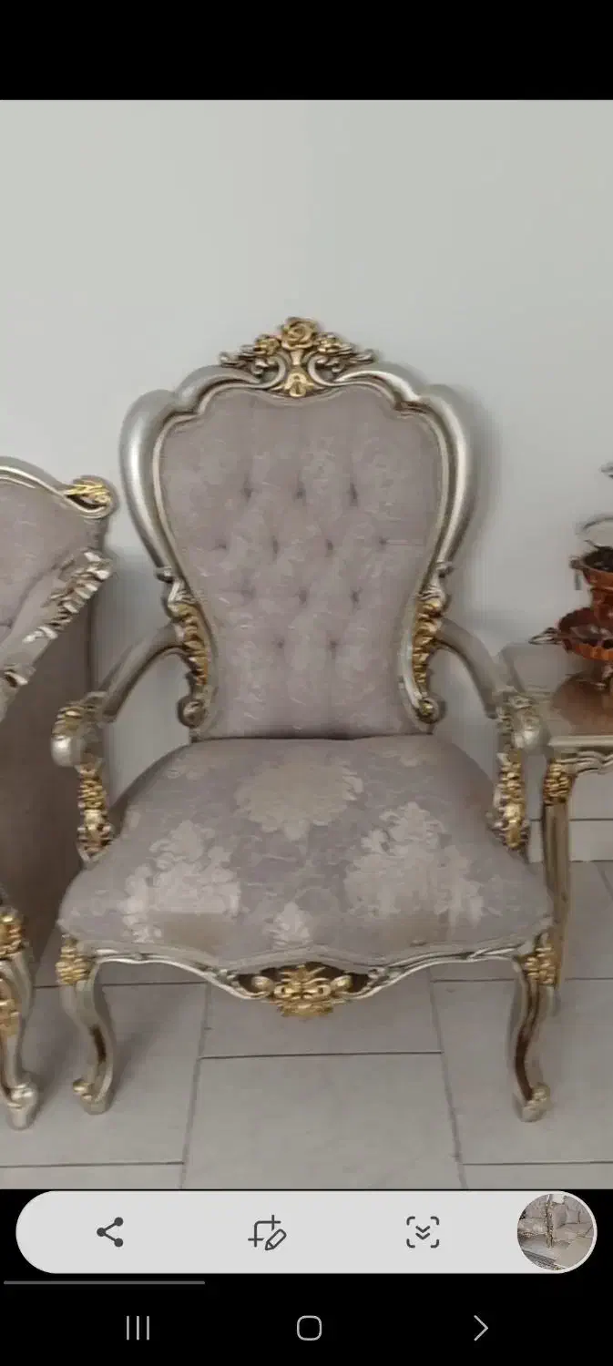 مبل سلطنتی ۹ نفره|مبلمان خانگی و میز عسلی|شهریار, فرارت|دیوار