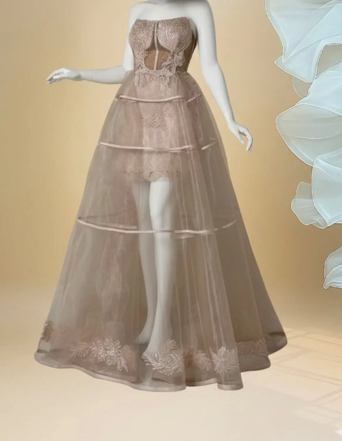 لباس عروس سفید دکلته|لباس|گرگان, |دیوار