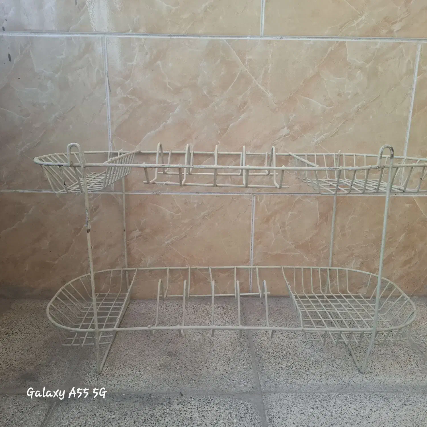 سینک دوقلو و آبچکان|آب‌چکان و نظم‌دهنده ظروف|نیشابور, شهرک بسیج|دیوار