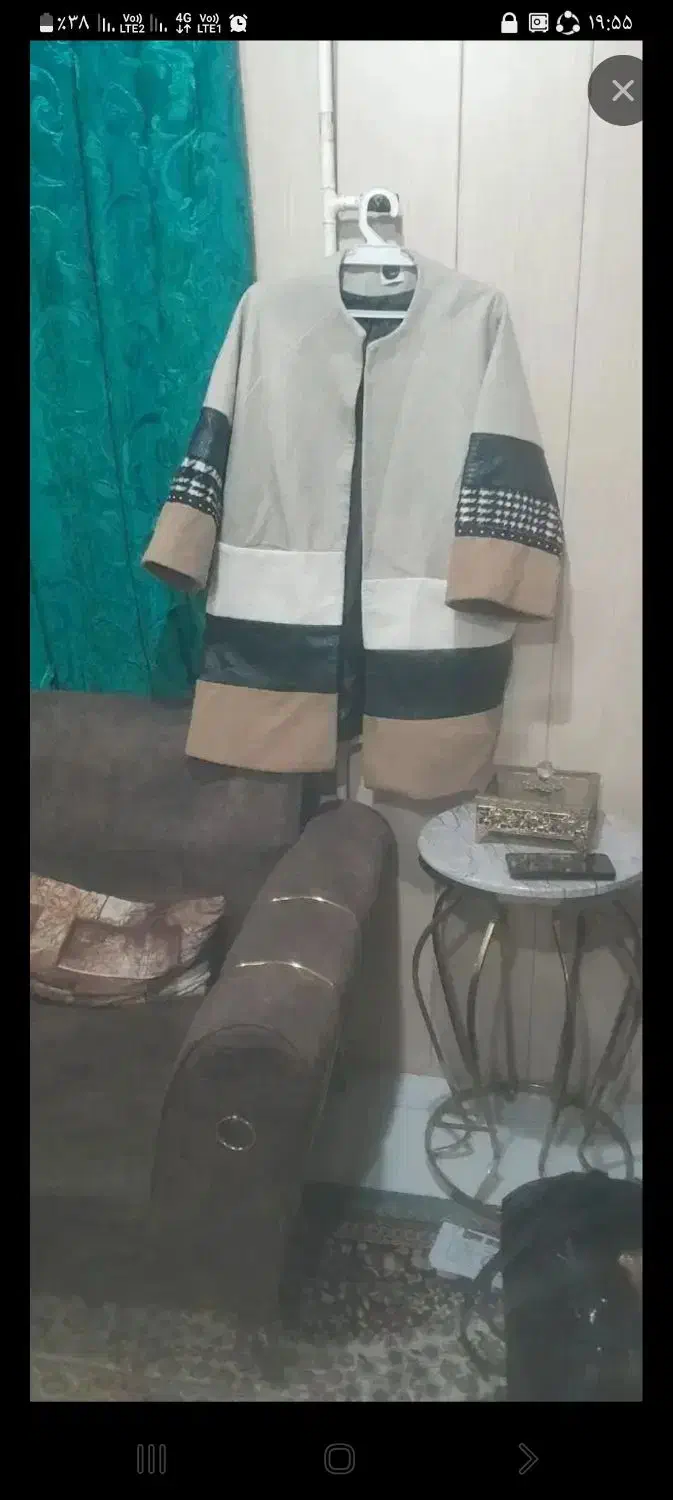 پالتو فوتر فری سایز تن خور شیک استردار|لباس|ساوه, |دیوار