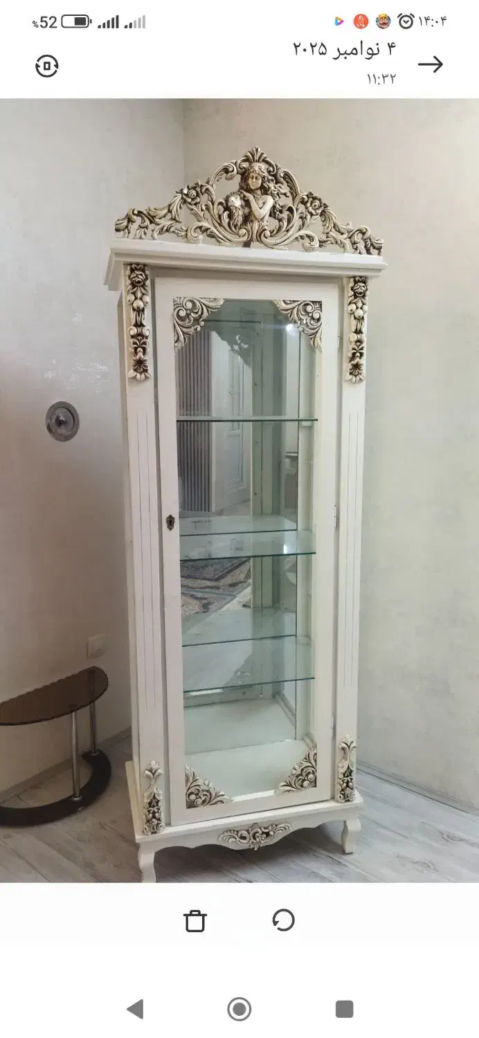 گنجه عروسکی سفید فروش فوری|بوفه، ویترین، کنسول|زاهدان, |دیوار