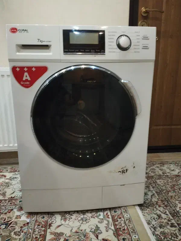 لباسشویی ۷ کیلویی کورال سفید مدلWF-1272WT|ماشین لباسشویی و خشک‌کن لباس|مشهد, رضاشهر|دیوار