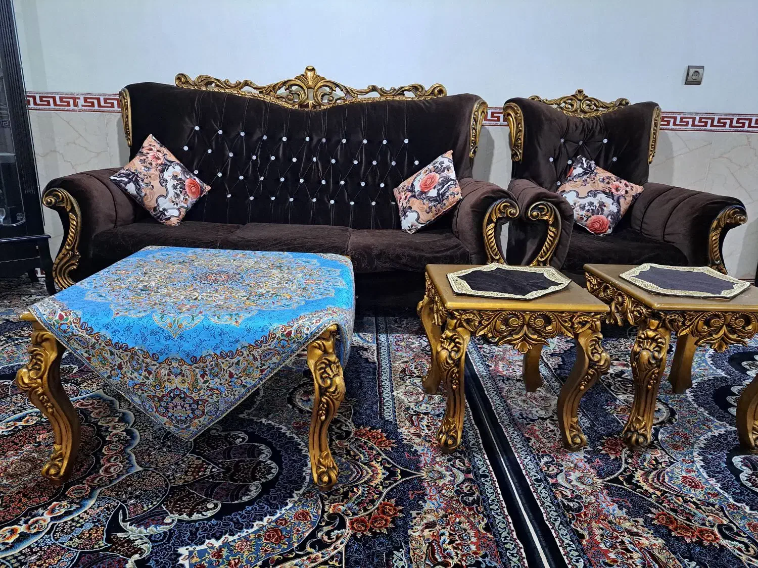 مبل هفت نفره با پارچه ترک   زیر قیمت|مبلمان خانگی و میز عسلی|قرچک, میرزائی شمالی|دیوار
