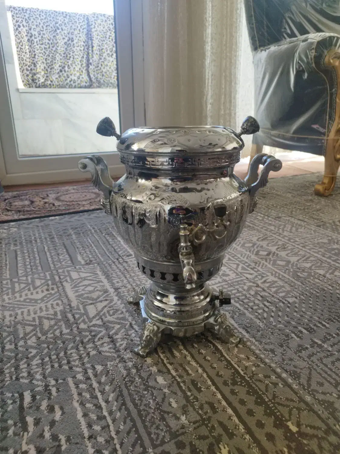 سماور گازی تر تمیز|سماور، چای‌ساز، قهوه‌ساز|قروه, |دیوار