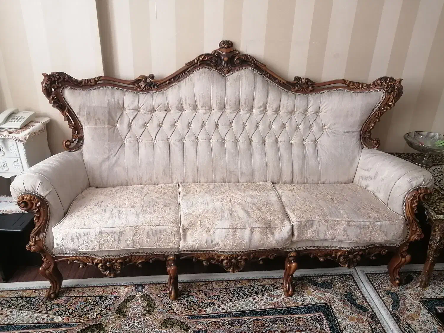 مبل استیل 9نفره|مبلمان خانگی و میز عسلی|باغستان, |دیوار