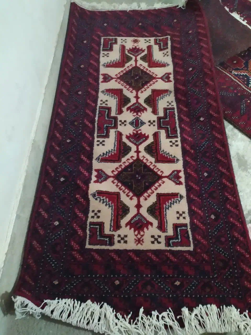 قالیچه دست بافت|فرش|قائن, |دیوار