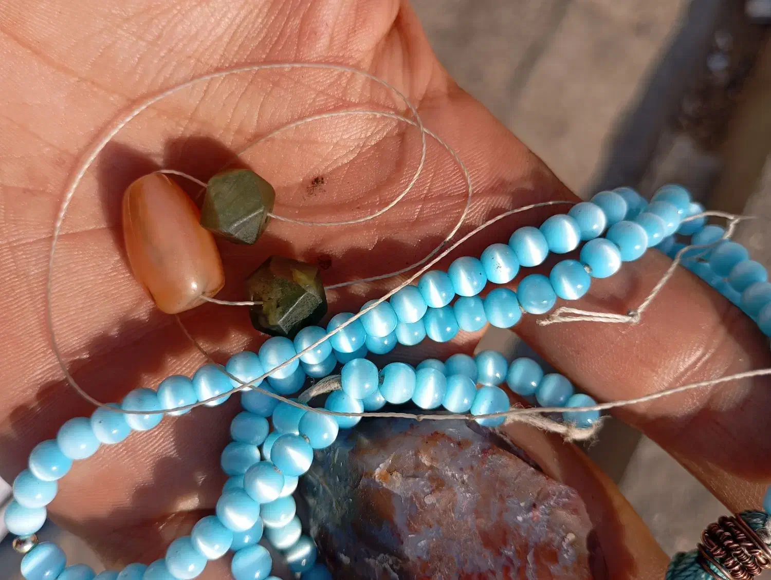 تسبیح سنگ درالعین عقیق یشم|جواهرات|فردیس, شهرک شهید حسینی|دیوار