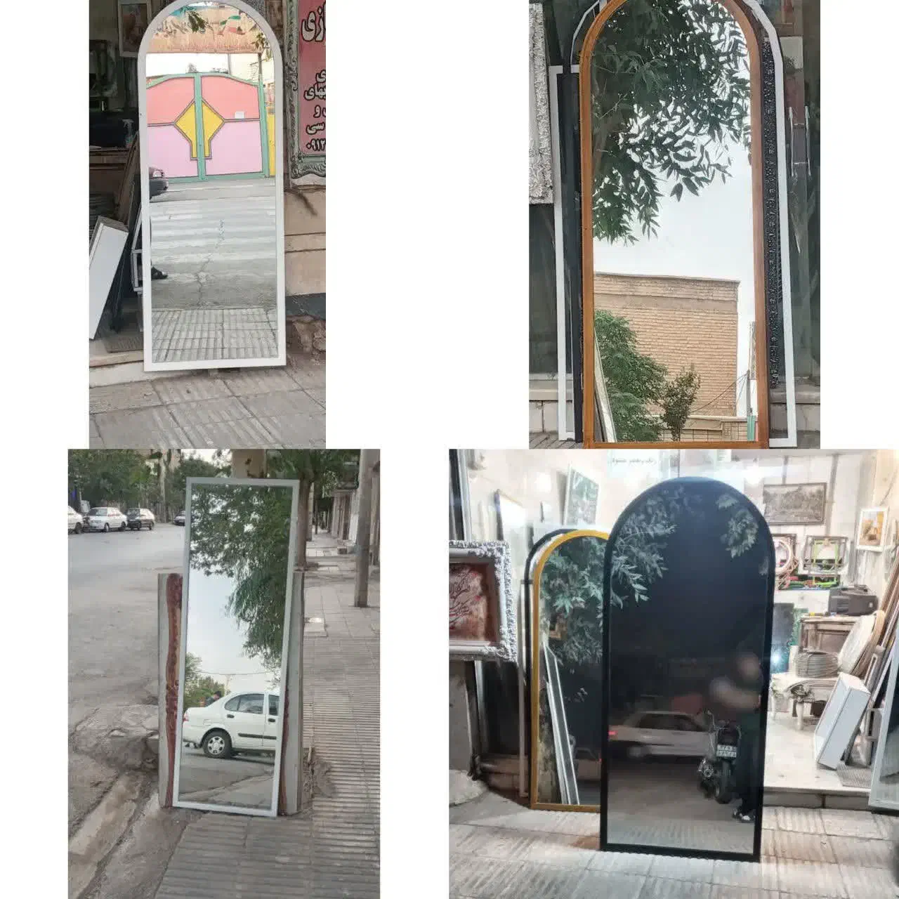 آینه قدی آینه گنبدی آینه دفرمه آینه گرد|آینه|قم, باغ شریفی|دیوار