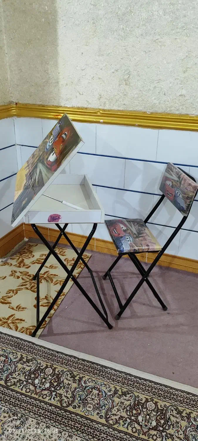 میز و صندلی تحریر تاشو|میز تحریر و کامپیوتر|بهبهان, |دیوار