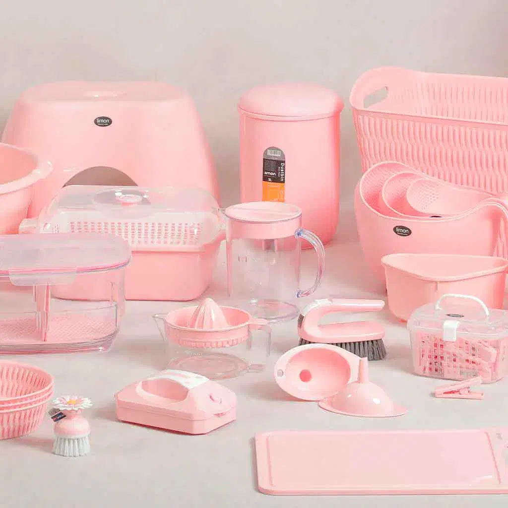 سرویس آشپزخانه صورتی|ظروف نگهدارنده، پلاستیکی، یکبارمصرف|مشهد, پورسینا|دیوار