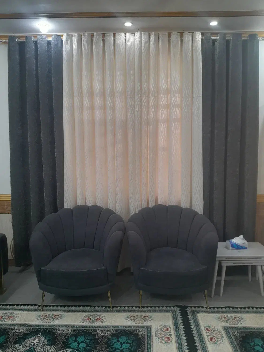 مبل ۷نفره صدفی درحدنو|مبلمان خانگی و میز عسلی|اهواز, اسلام آباد غربی|دیوار