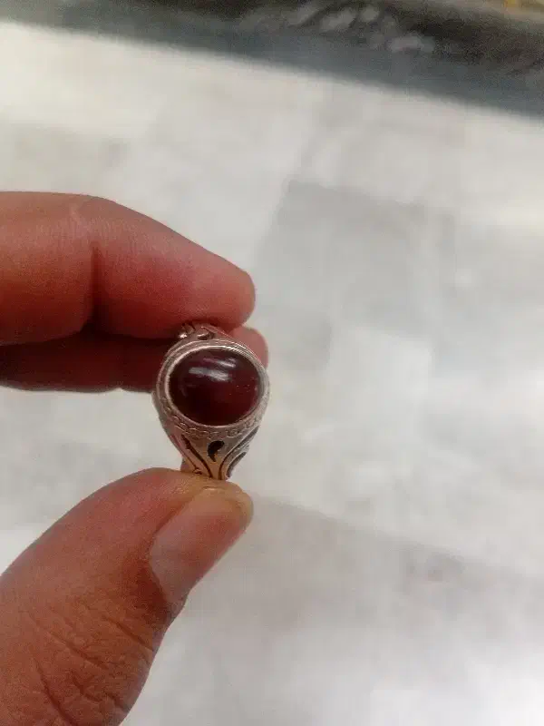 انگشترعقیق سرخ یمنی|جواهرات|قم, هفت تیر|دیوار