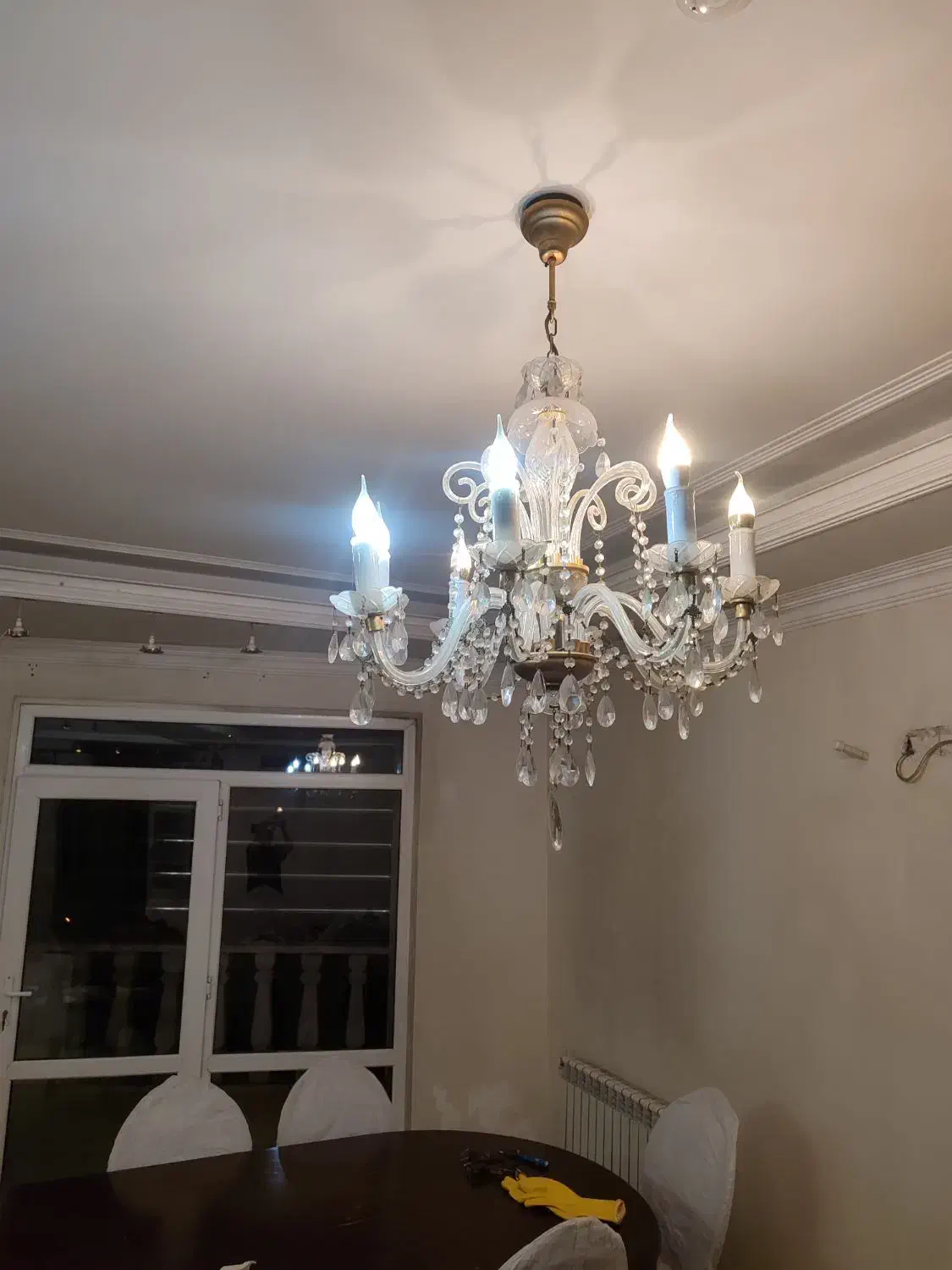 لوستر کریستال|لوستر و چراغ آویز|تهران, تهران‌ویلا|دیوار
