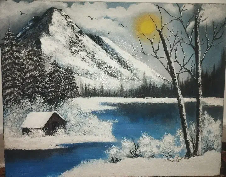 تابلو رنگ روغن با لوازم باکیفیت|تابلو، نقاشی، عکس|محمدیه-قزوین, |دیوار