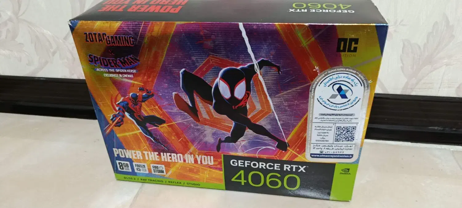 گرافیک zotac 4060 oc spider edition|قطعات و لوازم جانبی رایانه|قدس, شهر‌قدس|دیوار