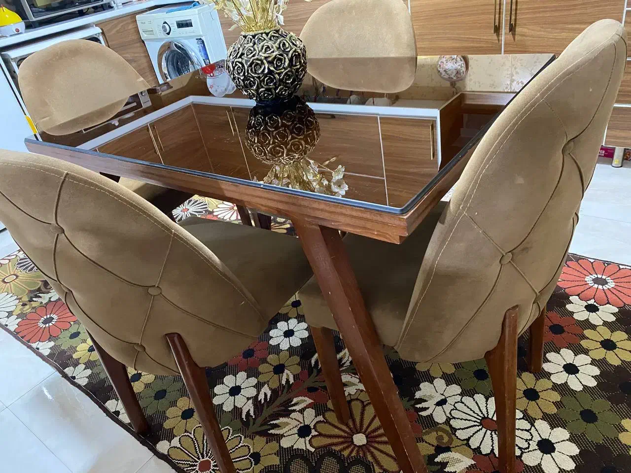 میز ناهارخوری چهار نفره|میز و صندلی غذاخوری|کرمانشاه, |دیوار