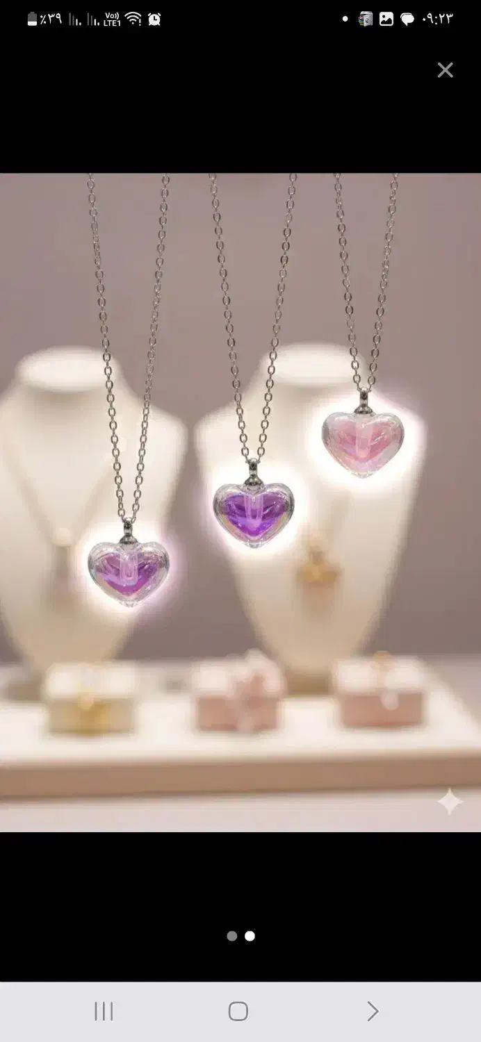 گردنبند های قلب یخی|بدلیجات|مبارکه, |دیوار