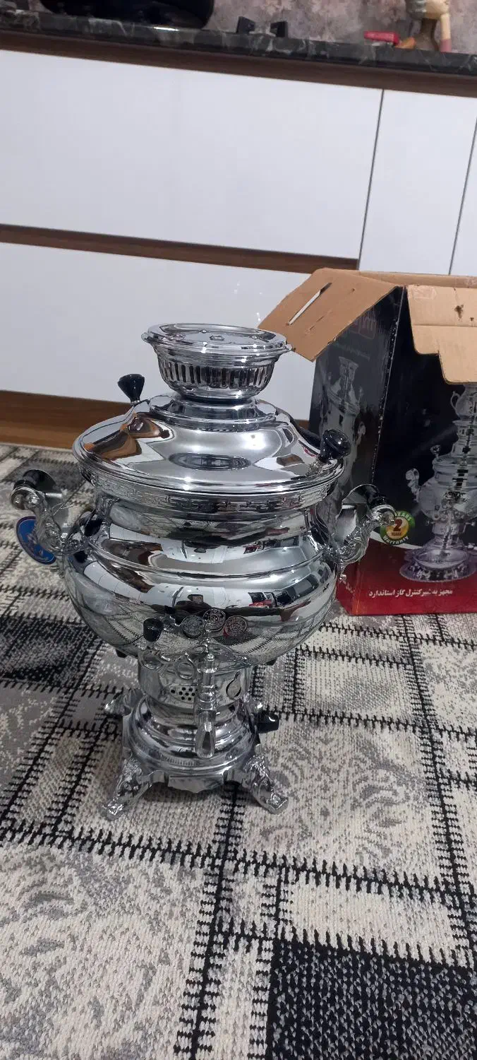 سماور گازی ۶ لیتری کاملا نو|سماور، چای‌ساز، قهوه‌ساز|قدس, شهر‌قدس|دیوار