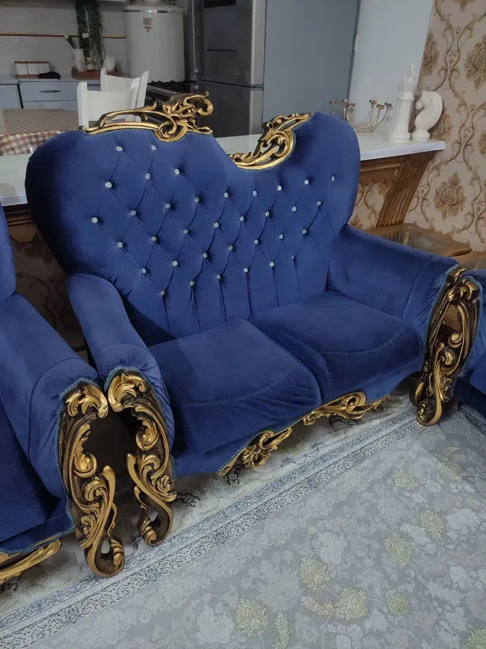 مبل هفت نفره سلطنتی استیل|مبلمان خانگی و میز عسلی|کاشمر, |دیوار