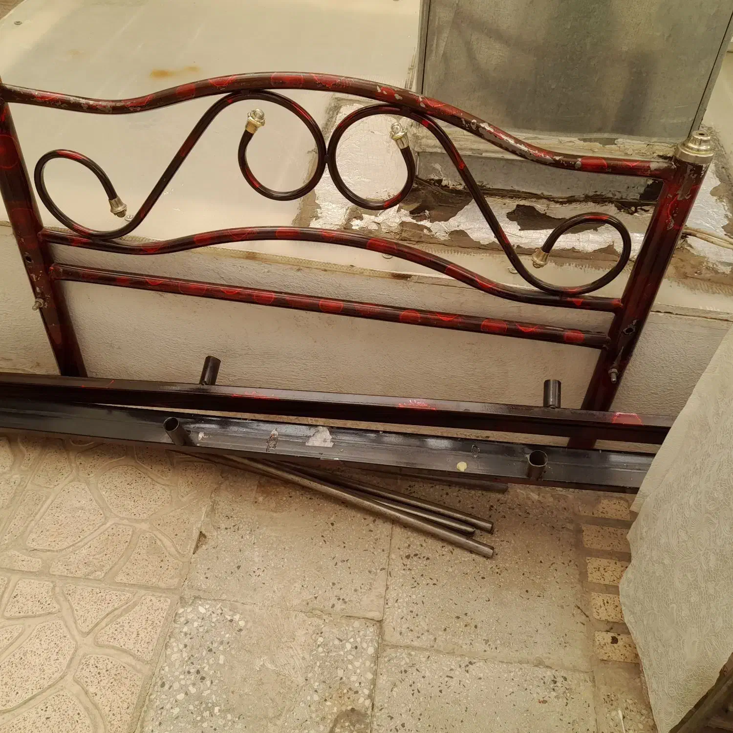 تخت خواب یک نفره|تخت و سرویس خواب|ری, منصوریه منگل|دیوار