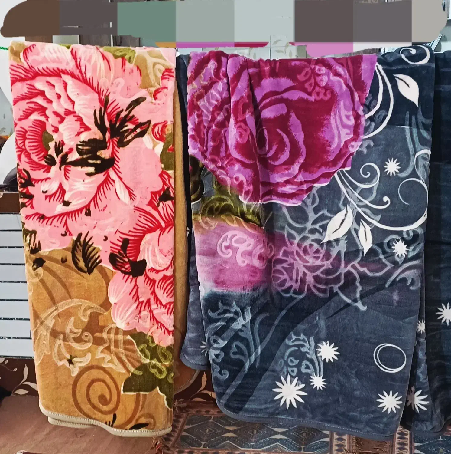 پتو گلبافت دونفره درجه۱ ودرجه ۲ ونوزاد گل برجسته|رختخواب، بالش، پتو|لردگان, |دیوار