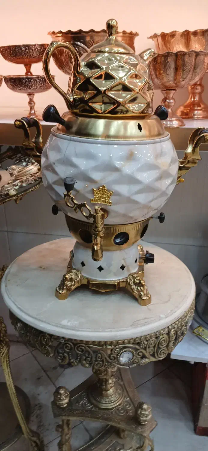 سماور طرح سنگی|سماور، چایساز، قهوهساز|مشهد, طلاب|دیوار