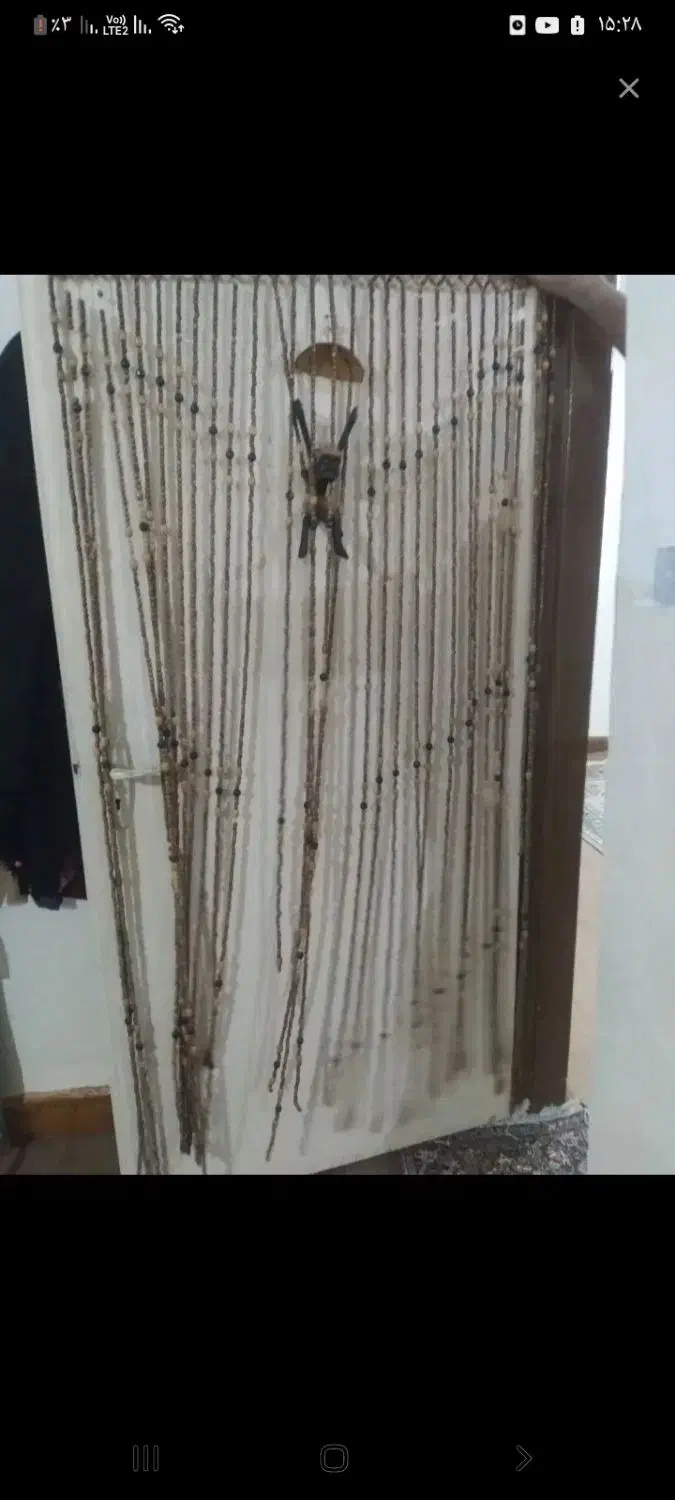 پرده چوبی مهره ای|پرده، رانر، رومیزی|کنارک, |دیوار