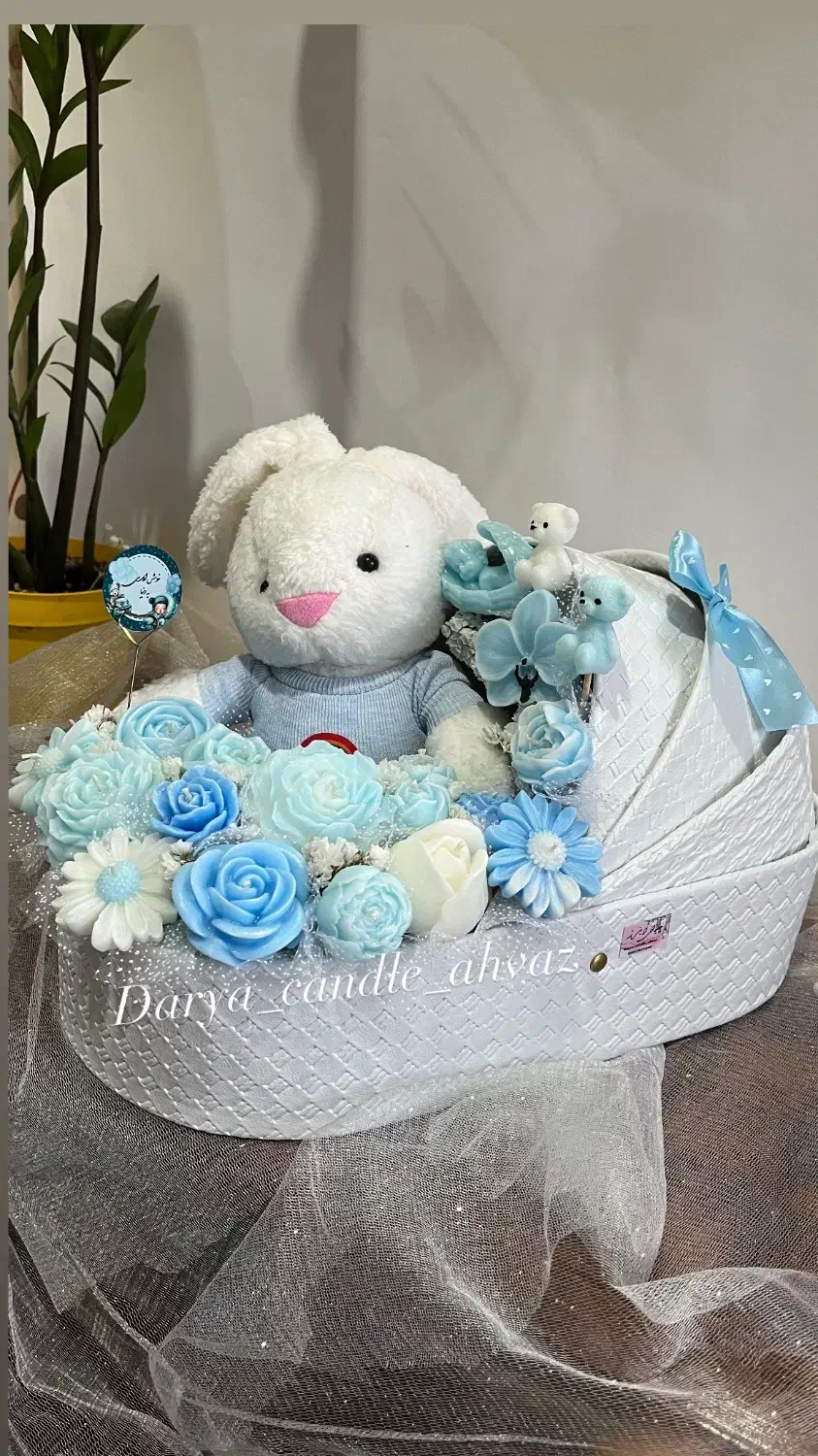 هدیه زایمان،باکس گل نوزادی شمعی لاکچری،گیفت|اسباب و اثاث بچه|اهواز, فاز ۲ پادادشهر|دیوار