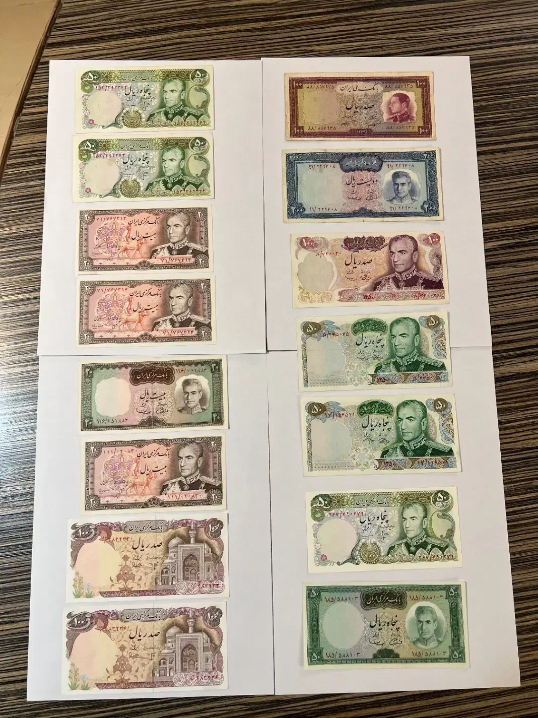 ۱۵ برگ اسکناس شاهی کیفیت بالا|کلکسیون سکه، تمبر، اسکناس|کرمانشاه, |دیوار