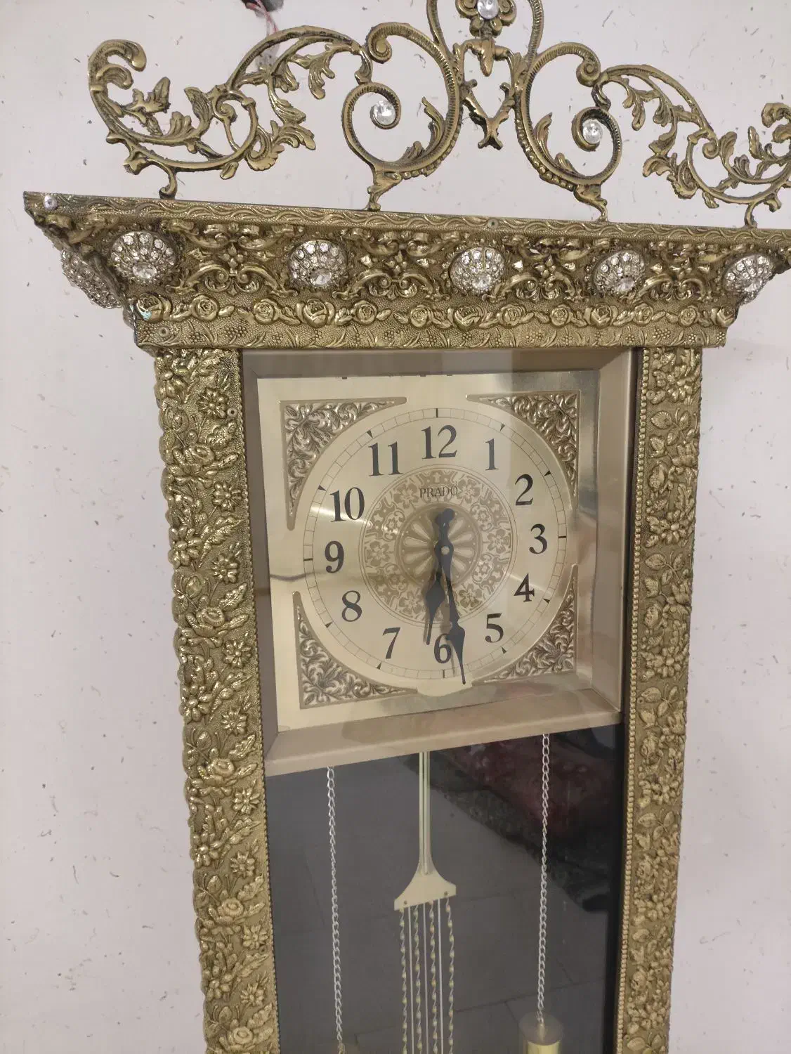 ساعت برنزی ایستاده ،در حد نو مناسب برای جهاز|ساعت دیواری و تزئینی|زنجان, |دیوار