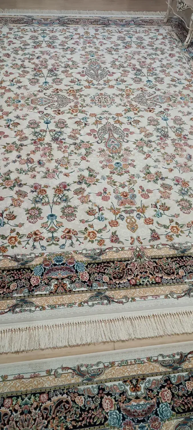 سه تا فرش نه متری طرح افشان گل برجسته|فرش|اقبالیه, |دیوار