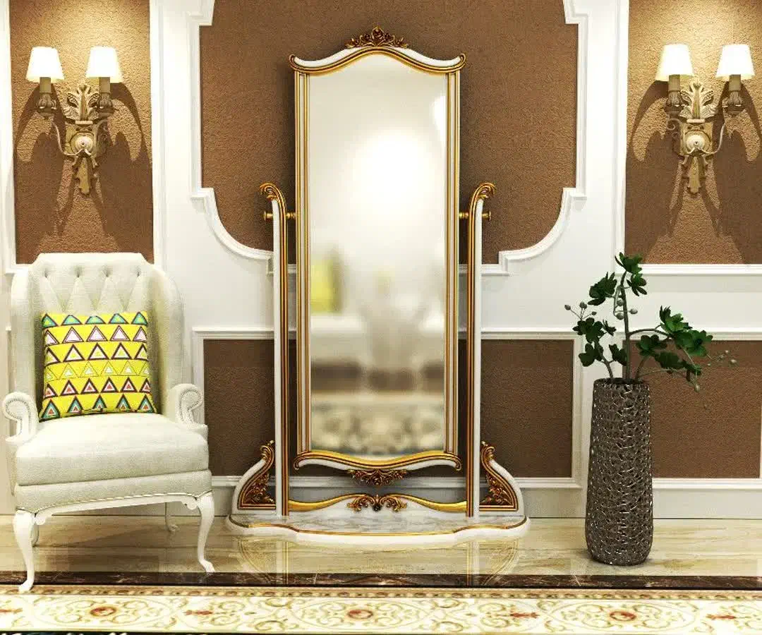 آینه قدی و ایستاده تمام چوب راش|آینه|تبریز, |دیوار