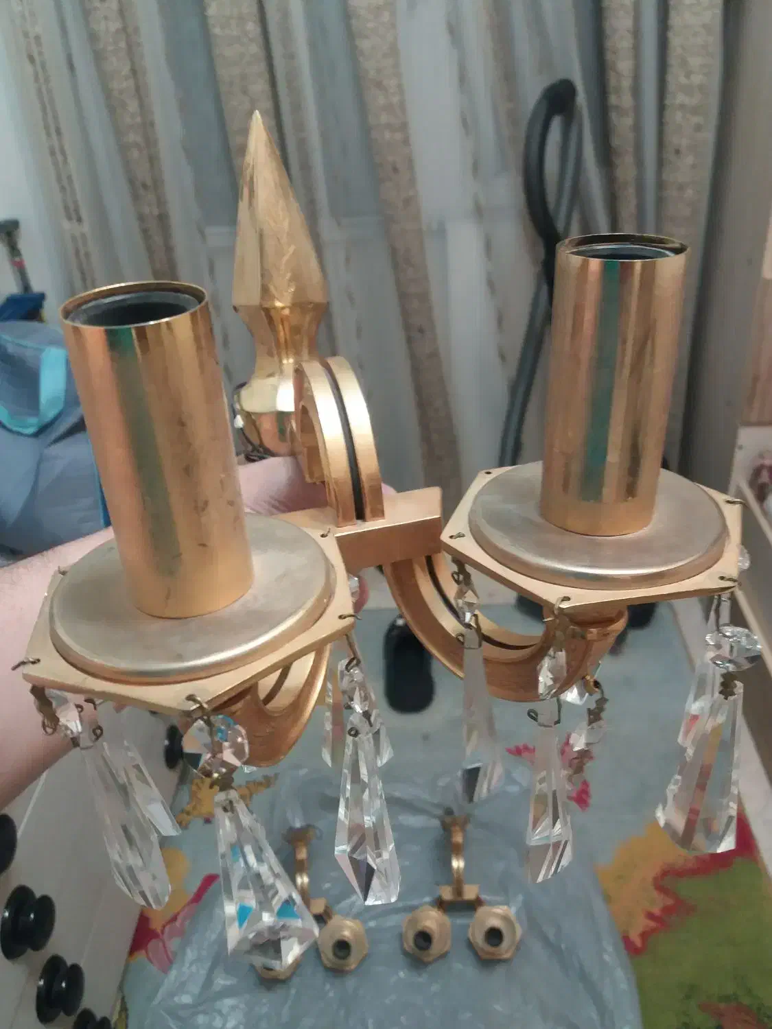 دیوار کوب برنجی|لوستر و چراغ آویز|تهران, کوی بیمه|دیوار