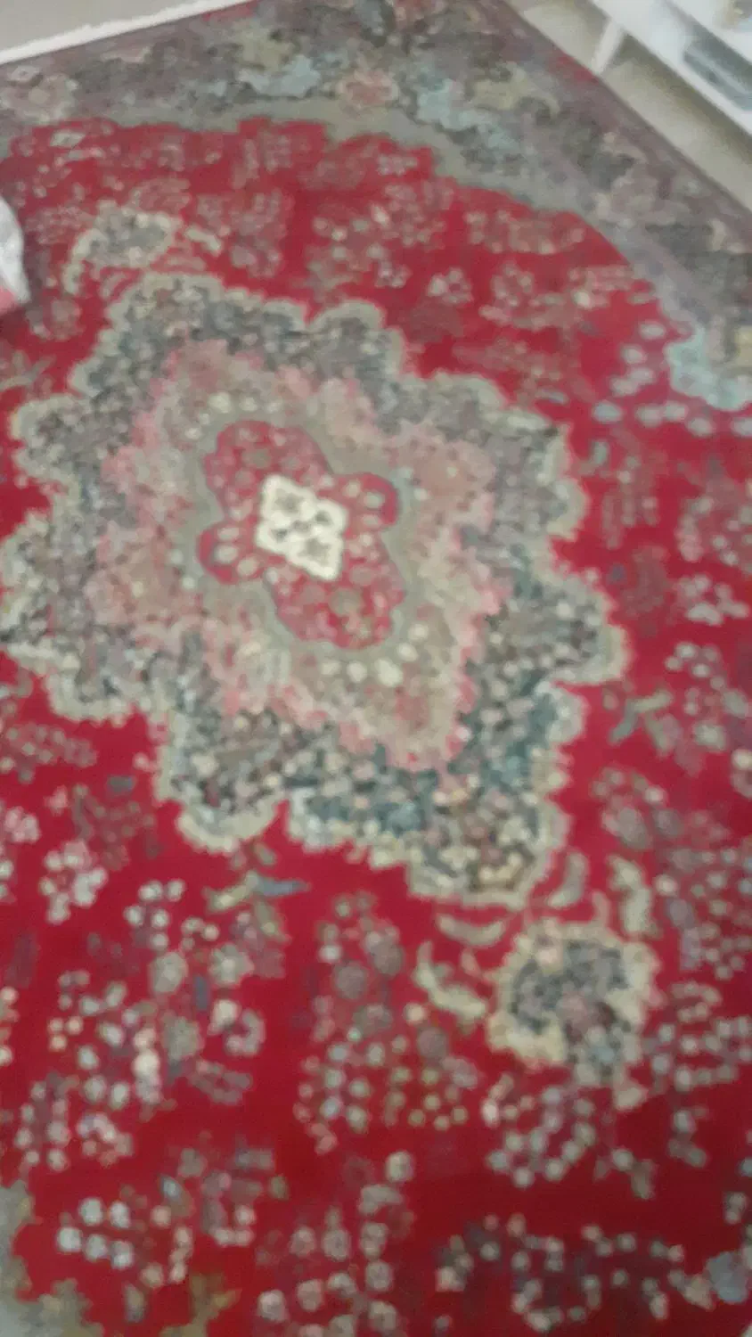 فرش ماشینی ۶ متری زمینه لاکی|فرش|قم, بنیاد|دیوار