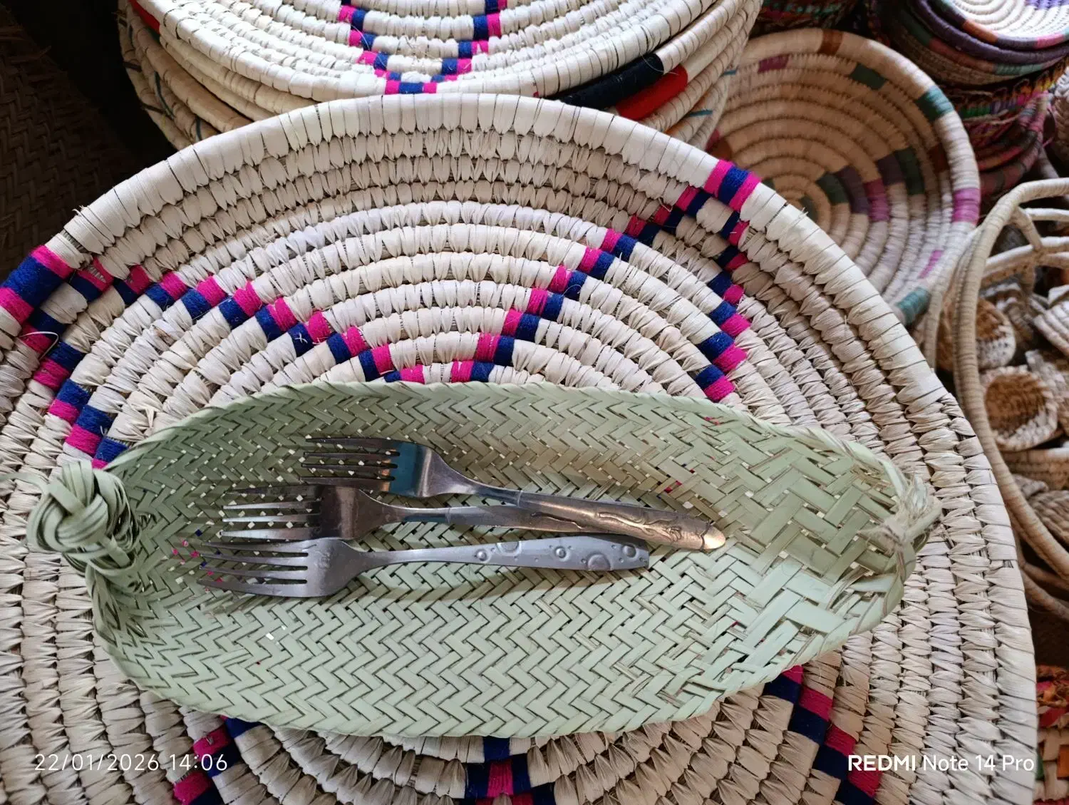 جا قاشقی حصیری|صنایع دستی و سایر لوازم تزئینی|میناب, |دیوار