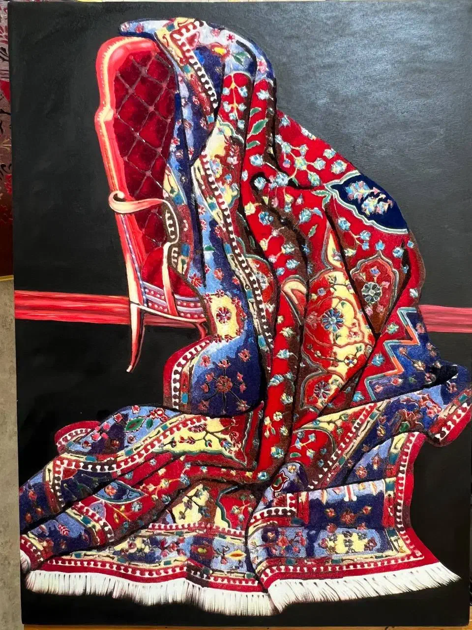 تابلوفرش آنتیک|تابلو فرش|رشت, استقامت ۱|دیوار