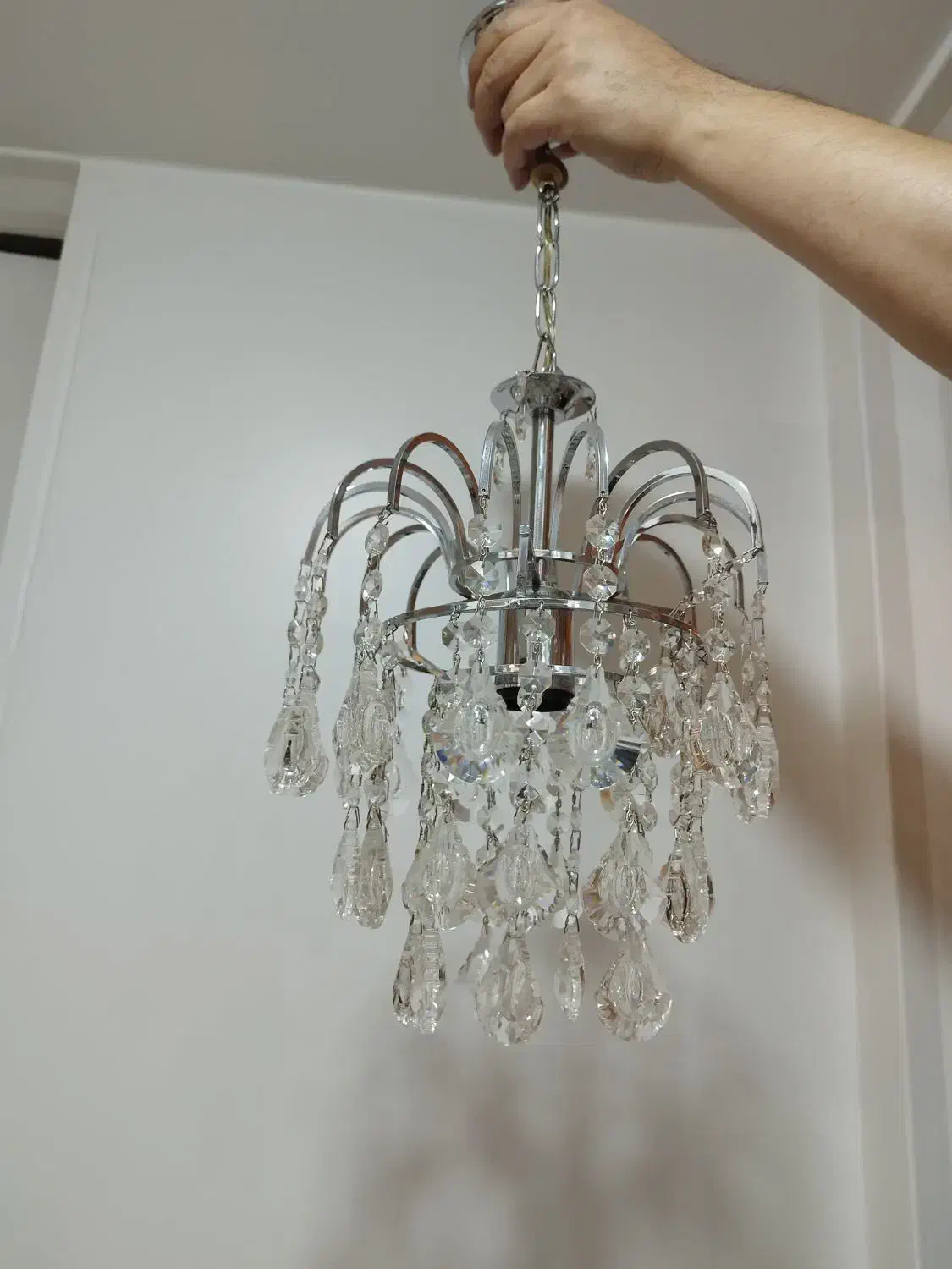 لوستر کریستال در حد نو|لوستر و چراغ آویز|تهران, شهرک شهید باقری|دیوار