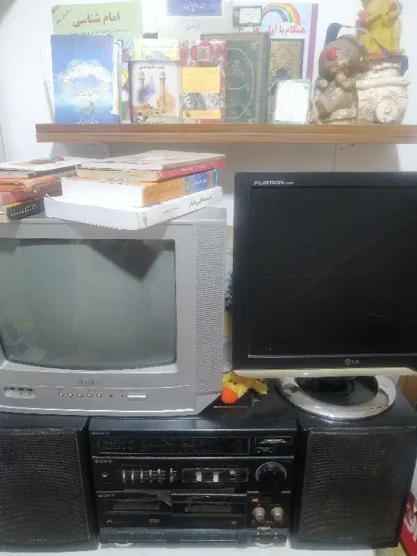 ضبط سونی قدیمی تلویزیون سامسونگ 16تمیز|سیستم صوتی خانگی|مشهد, توس (بلوار توس)|دیوار