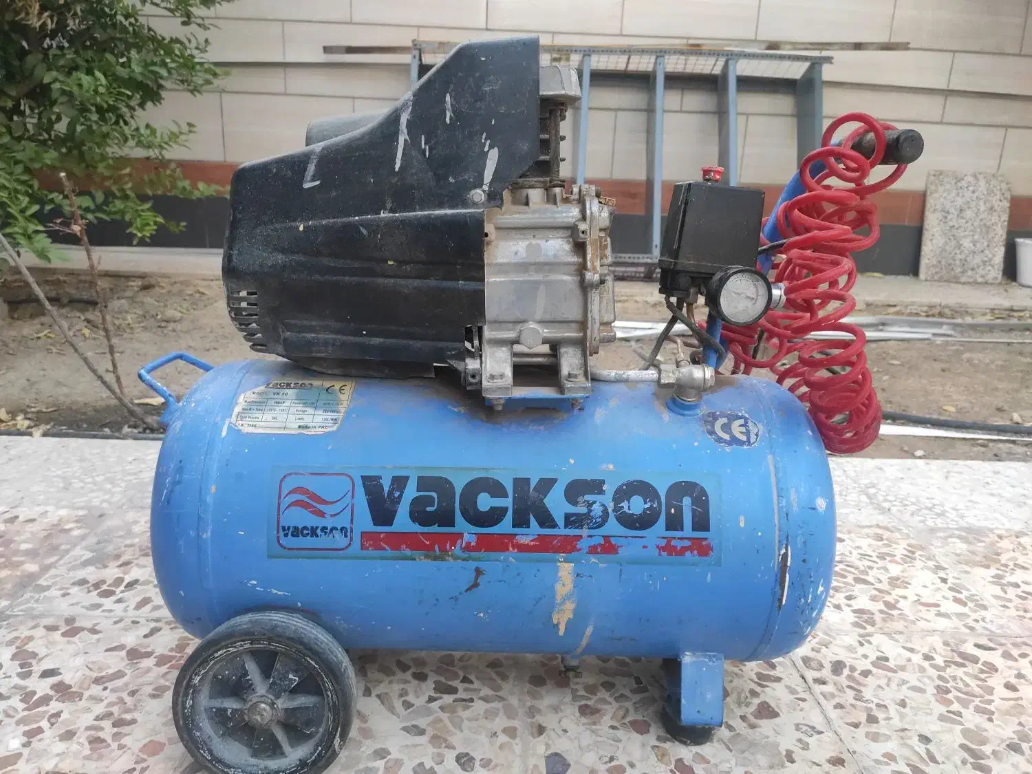 کمپرسور باد 50لیتری همراه شلنگ|ماشینآلات صنعتی|دوگنبدان, |دیوار