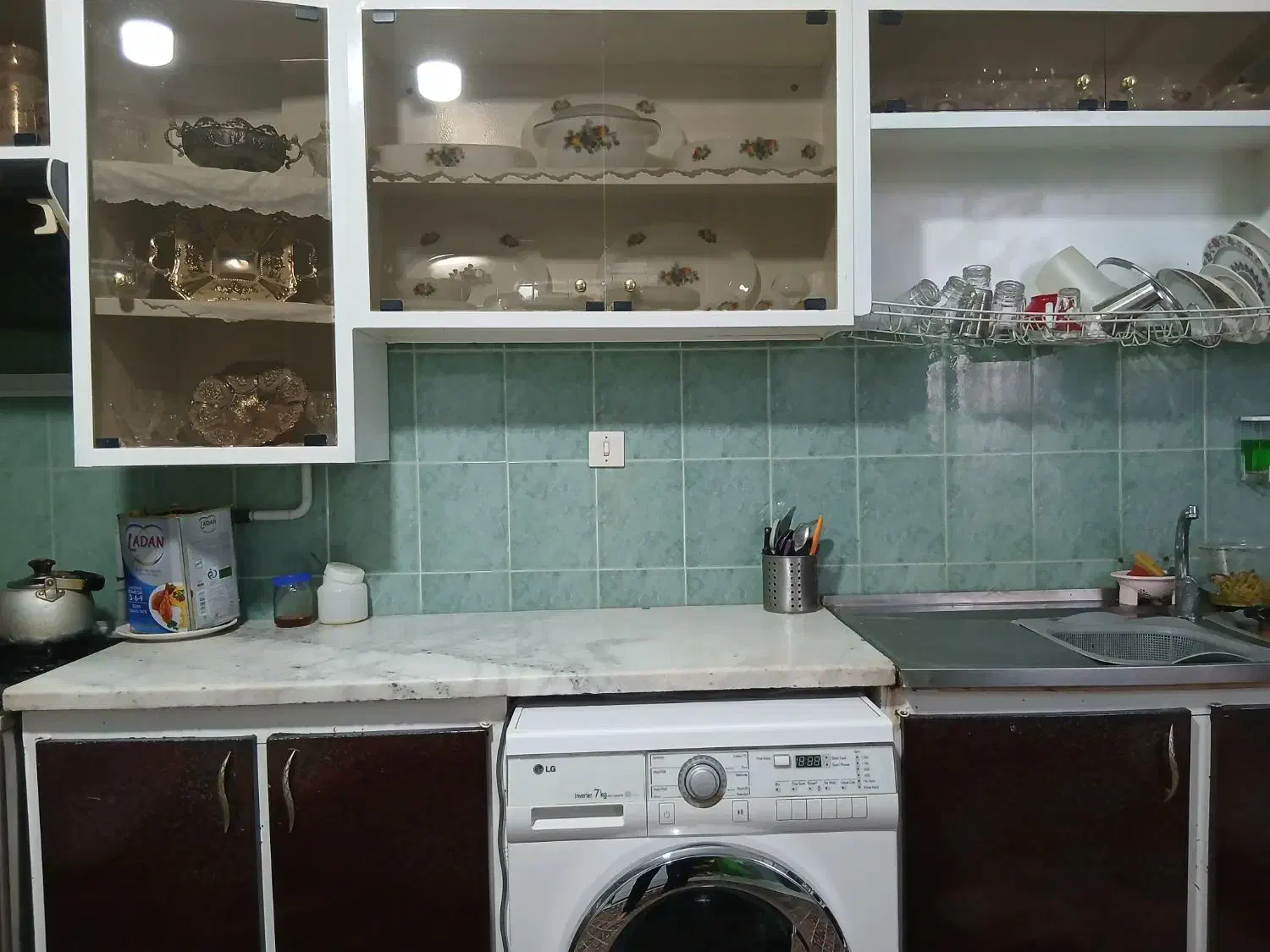 کابینت سالم|آب‌چکان و نظم‌دهنده ظروف|رفسنجان, |دیوار