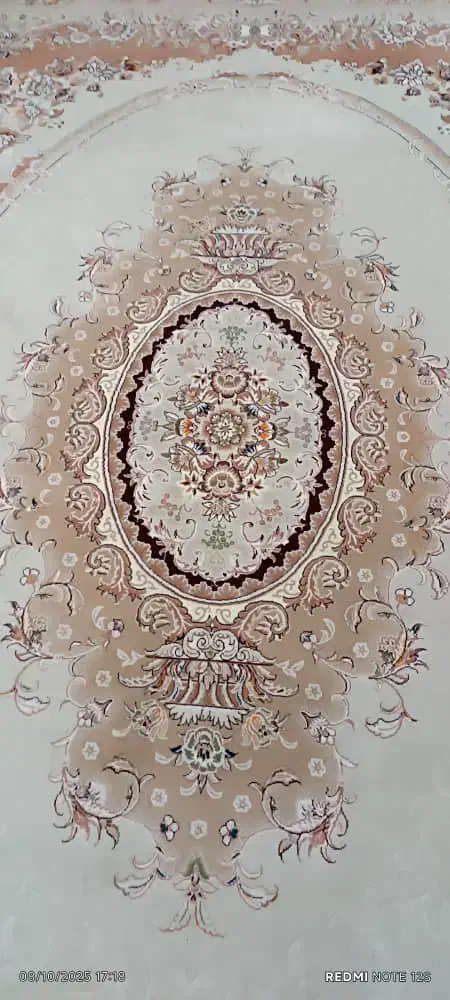 دوعددفرش دوازده متری کرم گردویی|فرش|چوار, |دیوار