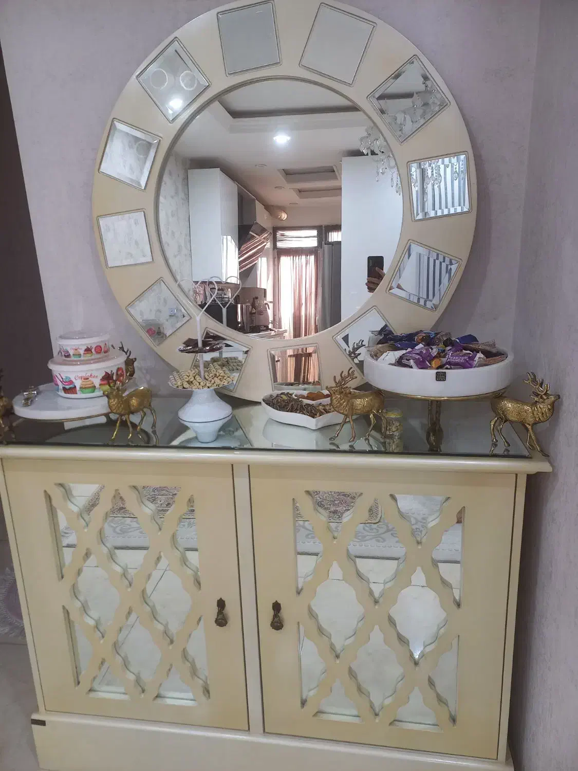 آینه و کنسول|بوفه، ویترین، کنسول|پاکدشت, پاکدشت (مامازند)|دیوار