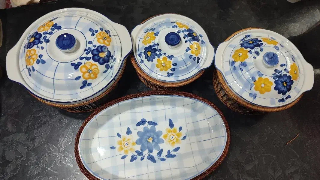 ظروف گل پنبه ای|ظروف سرو و پذیرایی|بابل, |دیوار