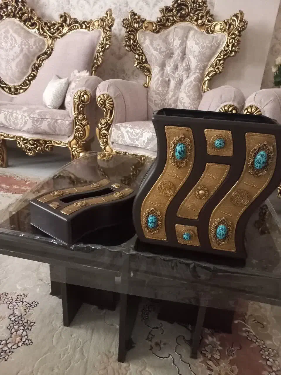 سطل آشغال و جا دستمالی|صنایع دستی و سایر لوازم تزئینی|ابهر, |دیوار