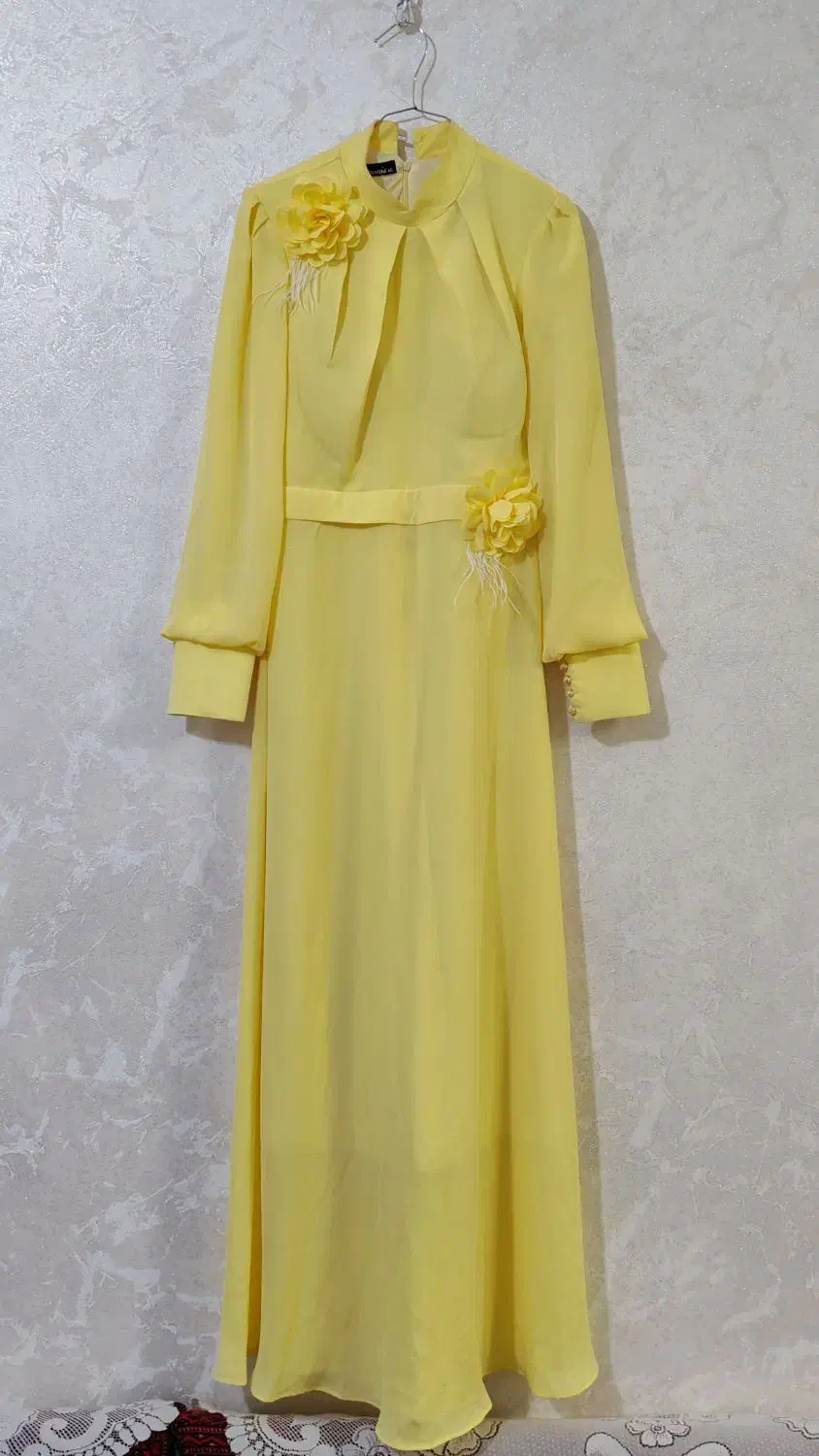 پیراهن مجلسی پارچه کرپ حریر|لباس|بهشهر, |دیوار