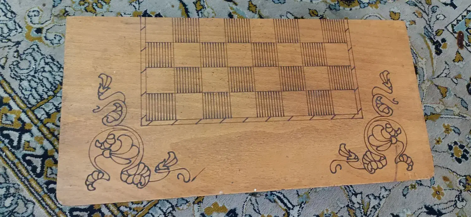 تخته نرد وشطرنج چوب روس مدل شیرشاه وتخته نردساده|کلکسیون و سرگرمی|ری, فیروزآبادی|دیوار